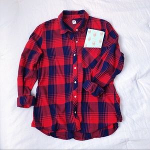 Gap Plaid Long Sleeve Flannel